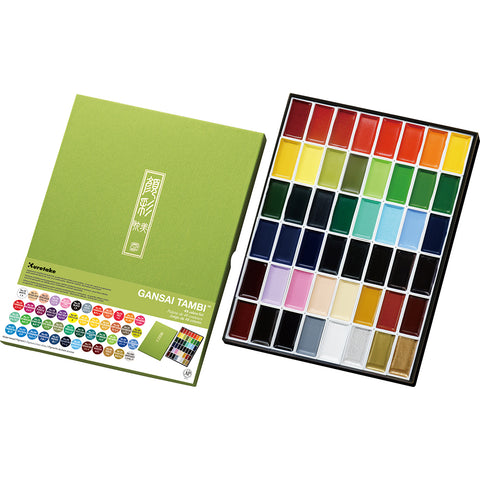 Kuretake Zig Gansai Tambi Watercolour Set 48pk