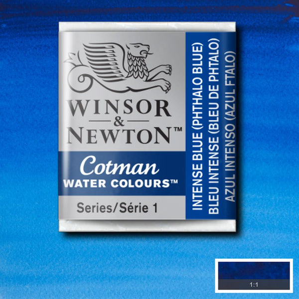 Winsor & Newton Cotman Watercolour Half Pans INTENSE BLUE