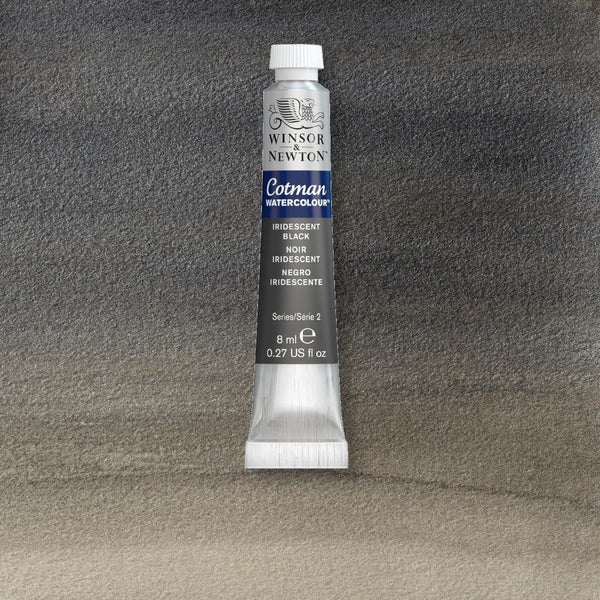 Winsor & Newton Cotman Watercolour 8ml Tubes S2 IRIDESCENT BLACK