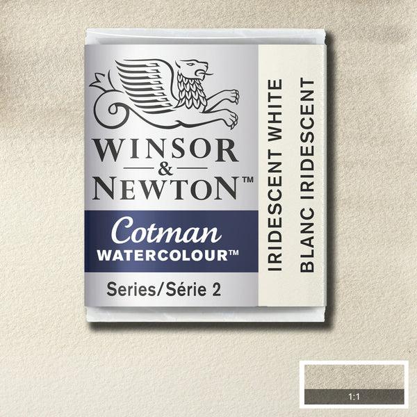 Winsor & Newton Cotman Watercolour Half Pans S2 IRIDESCENT WHITE