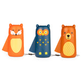 Kikkerland Kidoki Squeeze Flashlight - Forest Friends, Assorted
