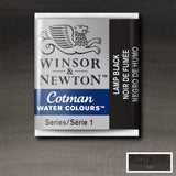 Winsor & Newton Cotman Watercolour Half Pans LAMP BLACK
