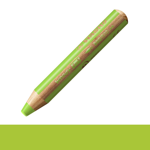 Stabilo Woody 3-in-1 Pencils LEAF GREEN