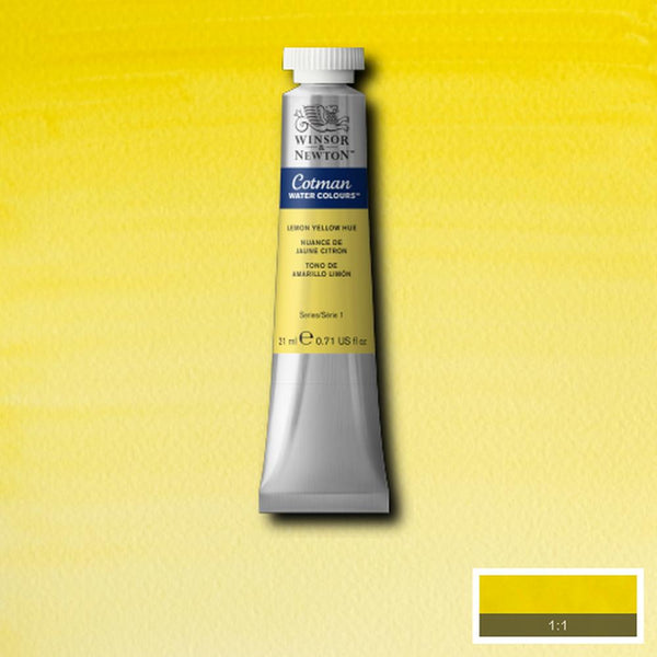 Winsor & Newton Cotman Watercolour 21ml Tubes LEMON YELLOW HUE