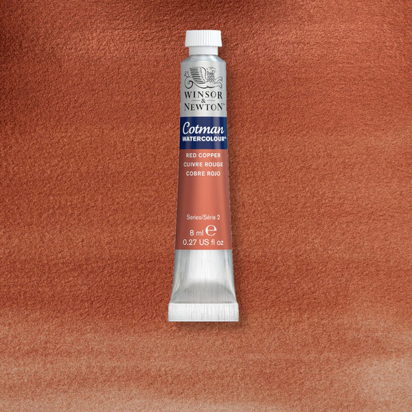 Winsor & Newton Cotman Watercolour 8ml Tubes S2 RED COPPER
