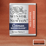 Winsor & Newton Cotman Watercolour Half Pans S2 RED COPPER