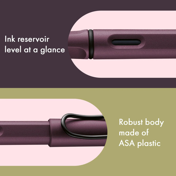 Lamy Safari Fountain Pen, Fine Nib - Special Edition Deep Scarlet