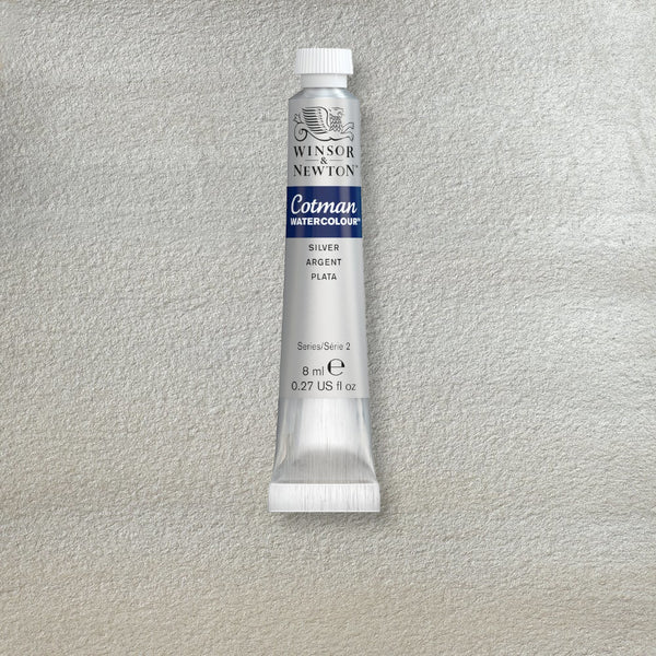 Winsor & Newton Cotman Watercolour 8ml Tubes S2 SILVER