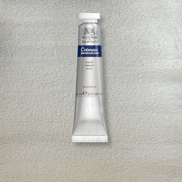 Winsor & Newton Cotman Watercolour 21ml Tubes S2 SILVER