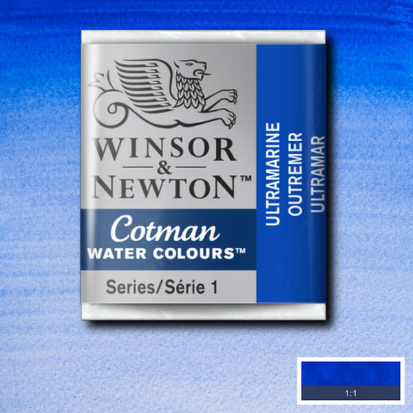 Winsor & Newton Cotman Watercolour Half Pans ULTRAMARINE