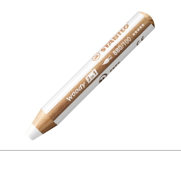 Stabilo Woody 3-in-1 Pencils WHITE