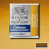 Winsor & Newton Cotman Watercolour Half Pans YELLOW OCHRE