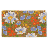 Abbott Coco Coir & PVC Rubber Doormat 18x30" Meadow Blooms Doormat