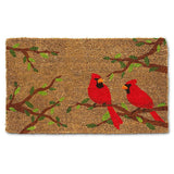 Abbott Coco Coir &amp; PVC Rubber Doormat 18x30" Cardinal Pair in Branch