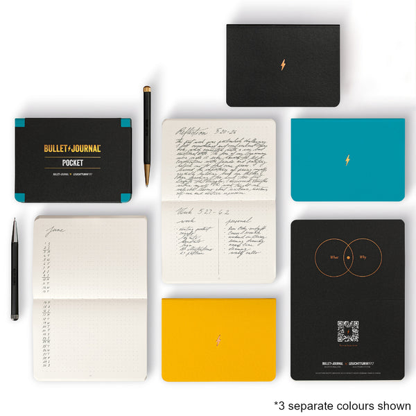 Leuchtturm1917 Bullet Journal, Pocket 3pk - Turquoise