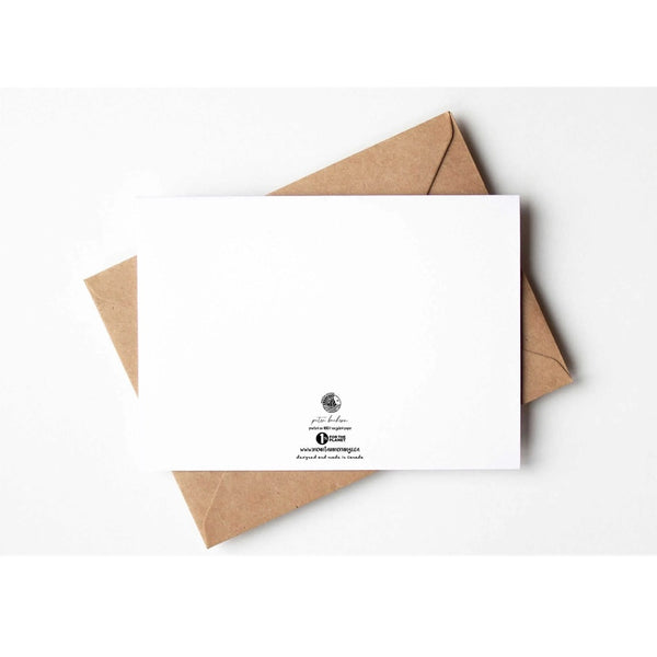 Mountain Mornings Greeting Card - Climb That Goddamn Mountain (Jack Kerouac), Blank Inside
