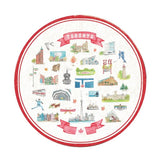 Northern Icons Toronto Landmarks Watercolor Coaster Set