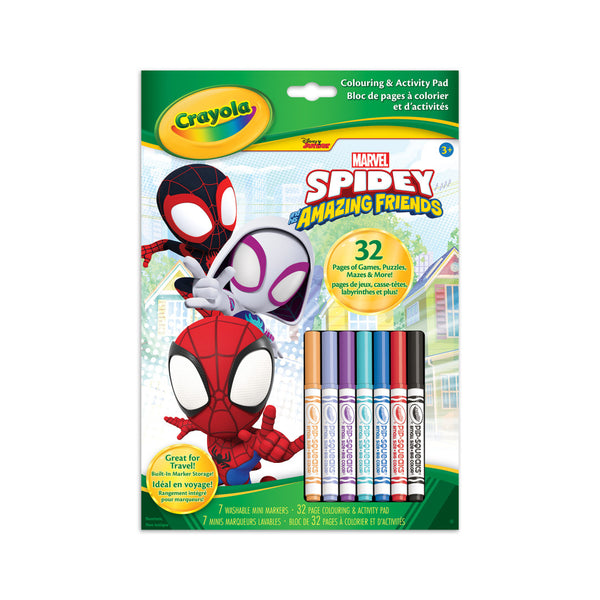 Crayola Marvel Colouring & Activity Book Spidey and his Amazing Friends