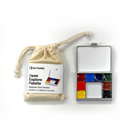 Art Toolkit Watercolour Palette - Demi Explore, Silver
