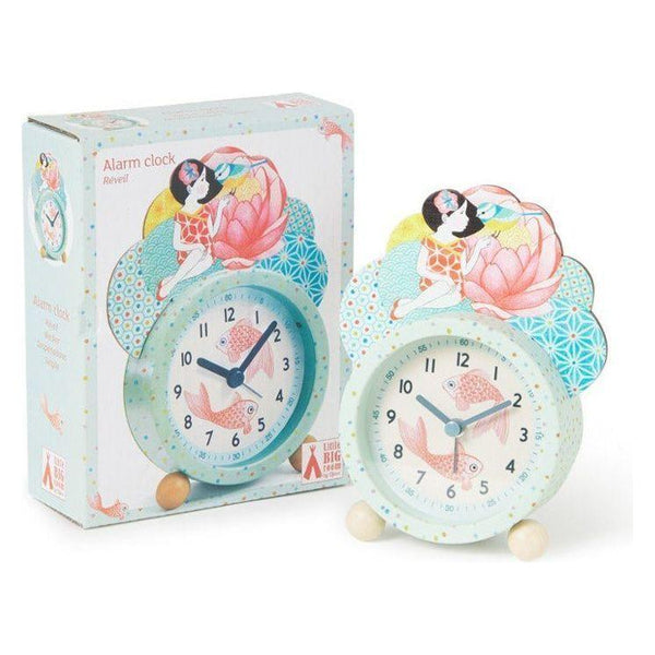 Djeco Alarm Clock - Fishes (DD00401) - Kids Timekeeping Room Decor