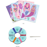 Djeco Artistic Loops Atlantis (Mermaid) Ribbons Threading Craft Kit For Ages 7+