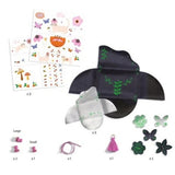 Djeco DIY Joyful Friends Pouches Craft Kit (DJ07964) - Creative Fashion Accessories Age 6+