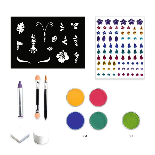 Djeco Rio de Janeiro Bird Face Paint Kit (DJ09246) - Safe, Vibrant & Festive Age 4+