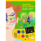 Djeco Rio de Janeiro Bird Face Paint Kit (DJ09246) - Safe, Vibrant & Festive Age 4+