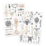 Djeco Temporary Tattoos Kit - Oriental Breeze Hand (DJ09914) - Skin Jewelry Art Age 3+
