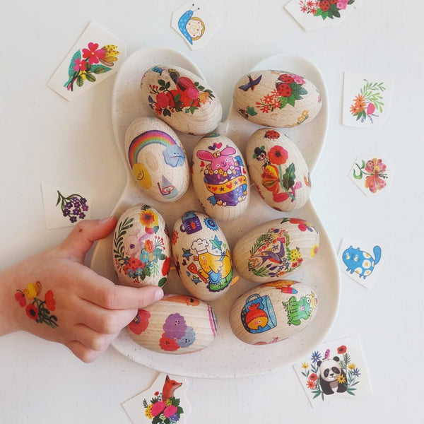 Djeco Temporary Tattoos Kit - Aquaflor (DJ09616) - Skin Jewelry Art Ages 3+