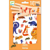 Djeco Temporary Tattoos Kit - Funny Animals (DJ09917) - Skin Jewellery Art