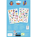 Djeco Temporary Tattoos Kit - Neon Rainbow (DJ09617) - Skin Jewelry Art Ages 3+