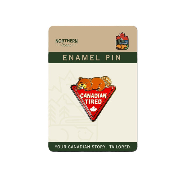 Northern Icons Canada Enamel Pin – Funny Beaver Souvenir Gift Inspired By Canada