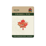 Northern Icons Canada Enamel Pin - Maple Leaf Scenic Landmarks and Wildlife Souvenir Gift