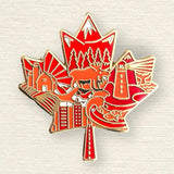 Northern Icons Canada Enamel Pin - Maple Leaf Scenic Landmarks and Wildlife Souvenir Gift