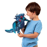 Folkmanis Hand Puppet - Three-Headed Blue Dragon