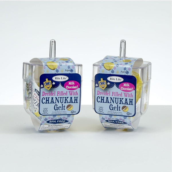 Rite Lite Chanukah Gelt Chocolate Filled Dreidel