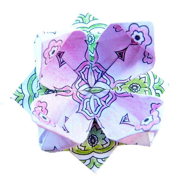 Fridolin Colouring Origami - Mandala Lotus