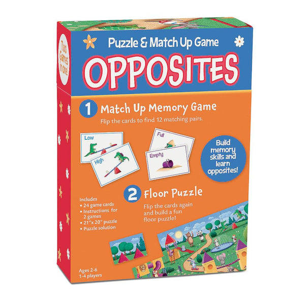 Peaceable Kingdom Puzzle & Match Up Game - Opposites