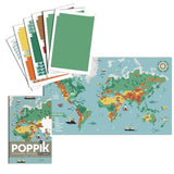 Poppik Sticker Poster - World Map