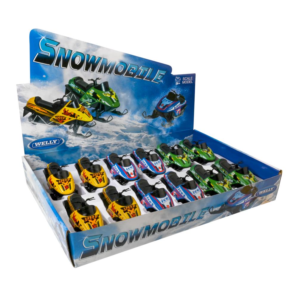 Welly Die-Cast Pull-Back Snowmobile, Assorted – Midoco Art & Office ...