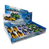 Welly Die-Cast Pull-Back Snowmobile, Assorted