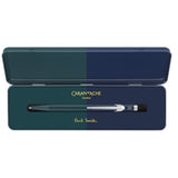 Caran d'Ache 849 Ballpoint Pen - Paul Smith Racing Green & Navy Blue