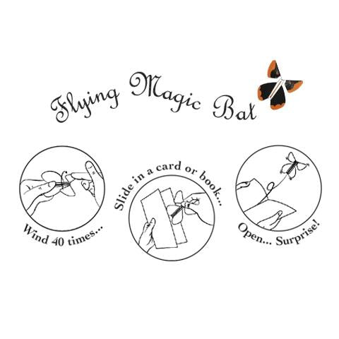 TOPS Malibu Magic Flying Wind-Up Bat Butterfly