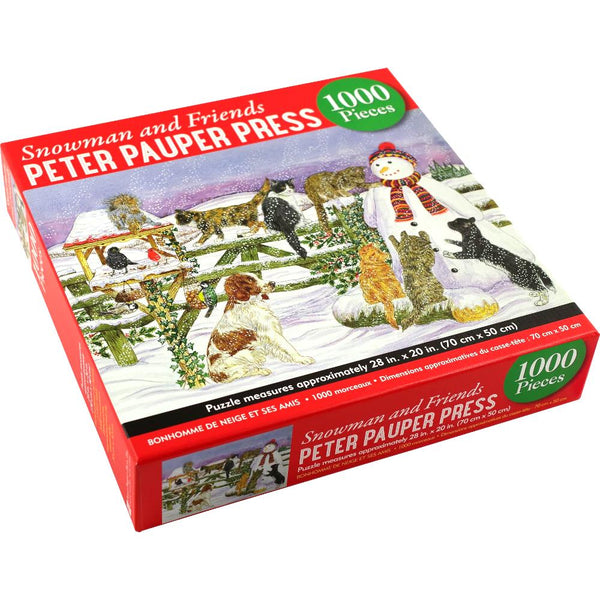 Peter Pauper Press 1000pc Puzzle - Snowman And Friends