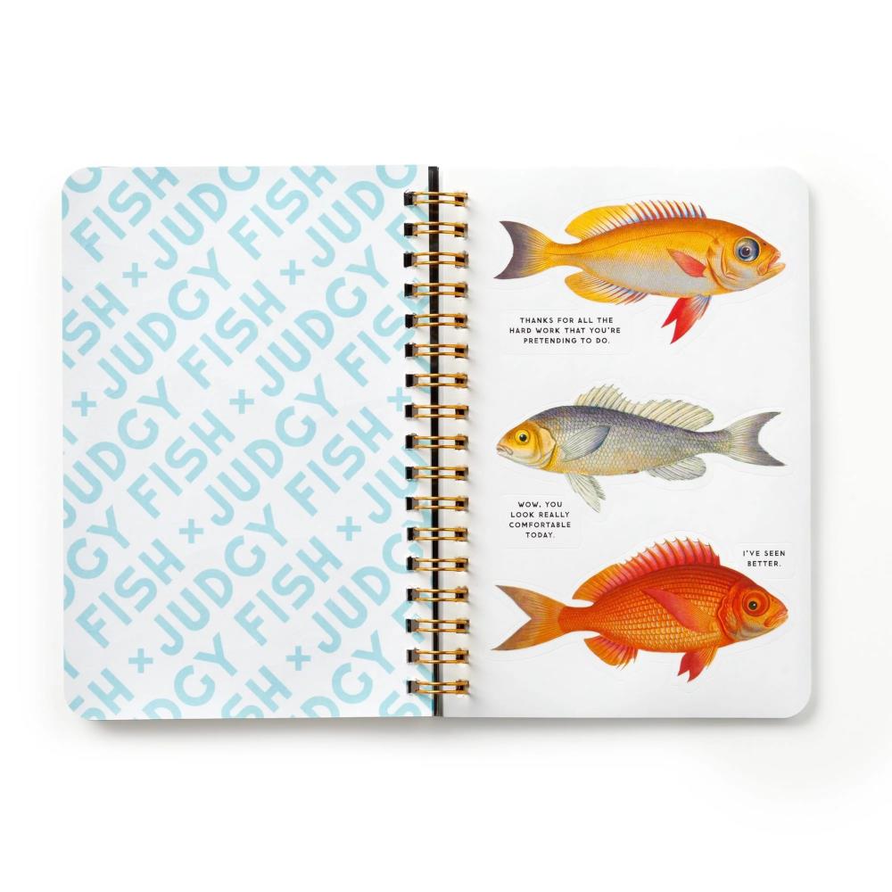 Brass Monkey Sticker Book - Judgy Fish – Midoco Art & Office Supplies