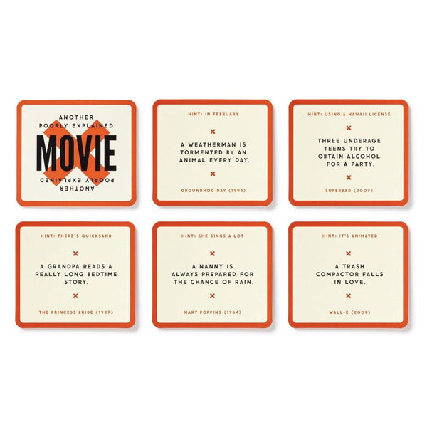 Brass Monkey Trivia Cards - Poorly Explained Movies