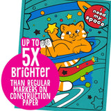 Crayola Color Magic Neon Paper & Marker Set - Cosmic Cats