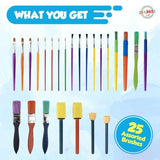 PlayKidiz Paint Brush 25pk Assortment