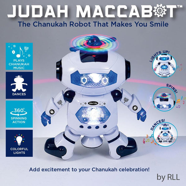 Rite Lite Judah Maccabot Chanukah Robot - White